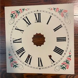 Vtg Floral CLOCK FACE